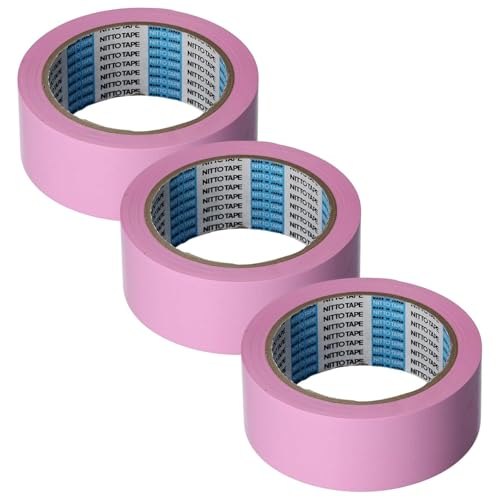 Amazon | ニトムズ(Nitoms) 床養生用テープ さくら色 NO.395N 幅50㎜X
