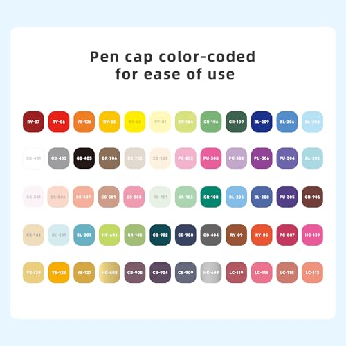Image of languo 60 Colors Acrylic Paint Markers Pens Set, Soft Brush Tip Markers with Fast Drying & No-Bleed Ink, Acrylic Paint Pens for Rock, Wood, Egg, Ceramic, Fabric Painting, Art Supplies and DIY Crafts