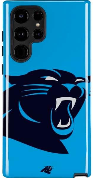 Skinit Impact Phone Case Compatible with Galaxy S25 Ultra - Officially Licensed NFL Carolina Panthers Distressed Alternate Design
