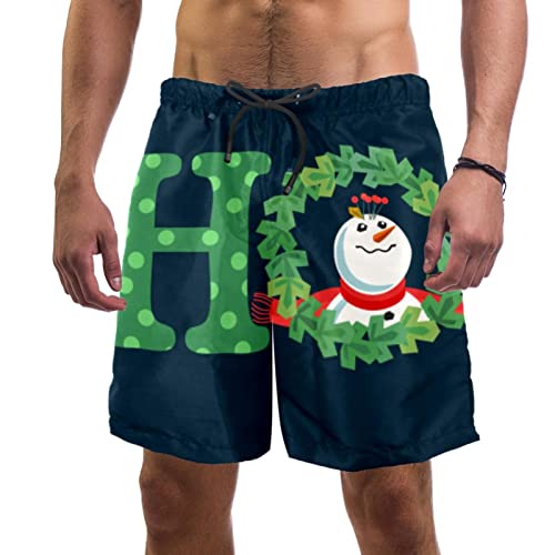 Short de plage à séchage rapide JDEZ pour hommes avec textile hydrophobe et élastique