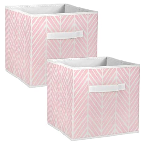 DII Small Herringbone Storage Bins Set Cover
