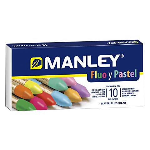 Lápices cera Manley surtido 10 colores Cover
