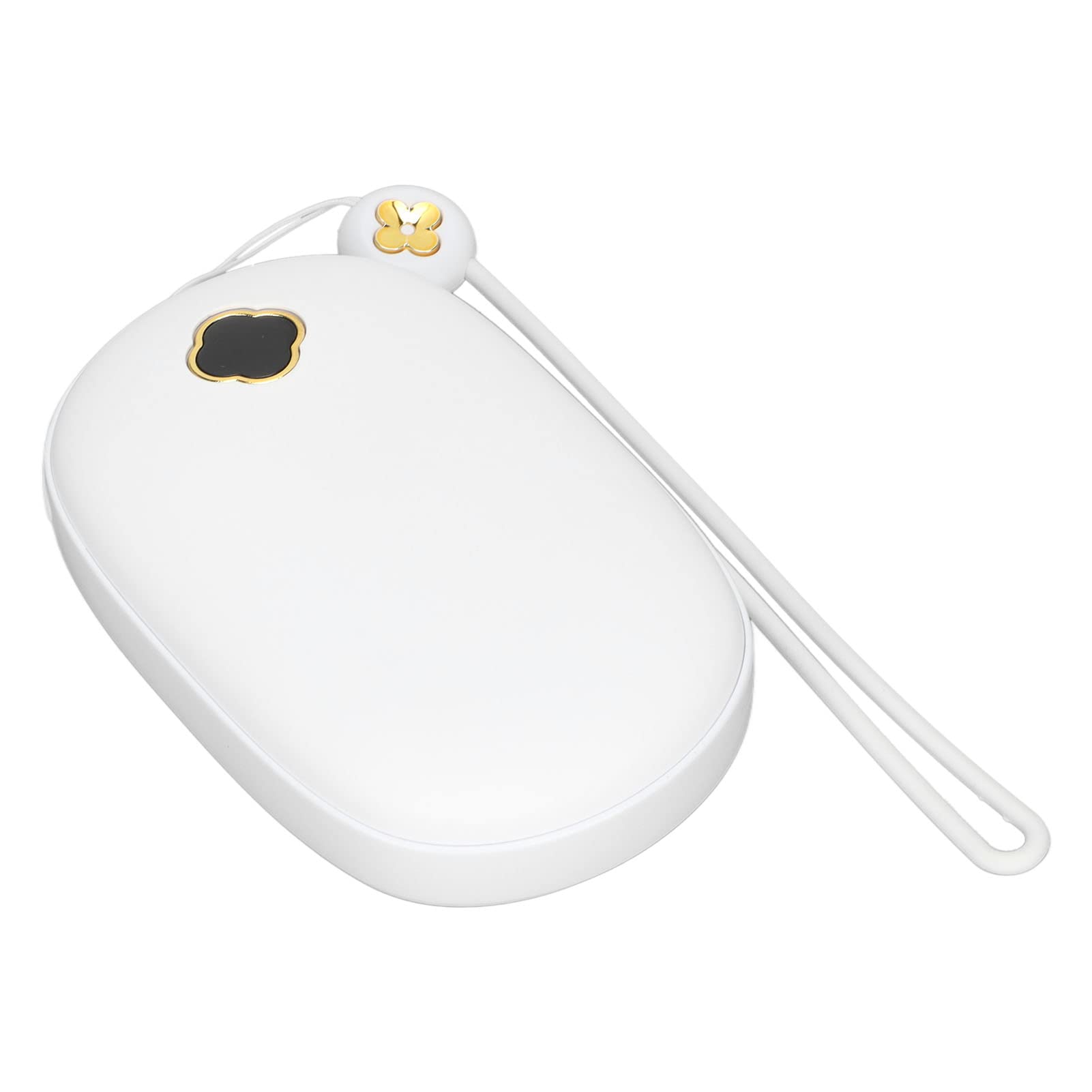 Cyrank Handwärmer Wiederaufladbar, Elektrischer Mini-USB-Handwärmer, Wiederverwendbar, Langlebige Heiz-Handwärmer, Outdoor/Indoor/Arbeit/Lernen/Camping/Jagd/Schmerzlinderung/warme Geschenke (Weiß)