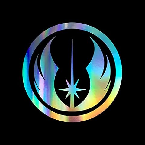 Jedi Order Symbol Decal Vinyl Sticker Auto Car Truck Wall Laptop | Holographic | 5.5" x 5.5" Cover