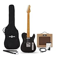 Everything a budding guitarist needs! Playing is easy thanks to the comfortable neck and lightweight body Tweed amp offers a 3-band EQ plus headphone output for quiet practice Includes spare strings, gig bag, picks, strap, cable and guitar tuner