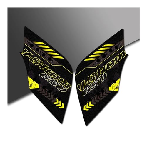 Autocollant Protection Réservoir Moto Vstrom DL650 XT Jaune Grip