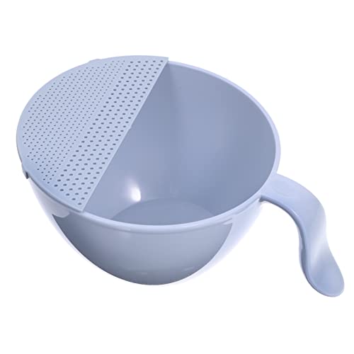 FUNOMOCYA Colino Per Lavaggio Riso Multifunzione Con Manico Cestino Scolapasta in Pp Resistente e Portatile Filtro Rapido Per Verdure Fagioli e Mais Accessorio Cucina Sicuro e Facile Da Puli