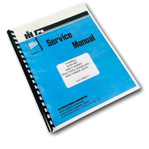 Service Manual for Farmall M Mv Tractor Shop Repair International IHC