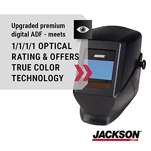 Jackson Safety Welding Helmet - Digital Auto Darkening Filter - Welding Hood For Men And Women - 4 Sensors - Black - 46129 #TOP1