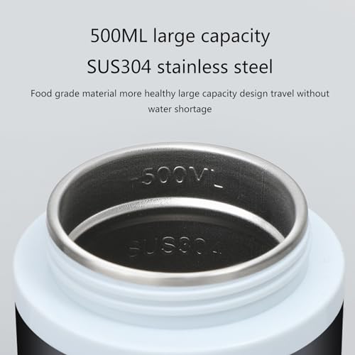 Taza de viaje eléctrica 500ml acero inoxidable 12V 24V miniatura 7