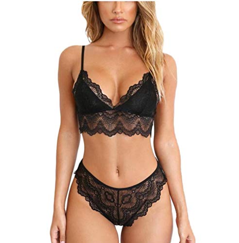 Lingerie porno transparente en dentelle pour pimenter vos nuits de noces et soirées