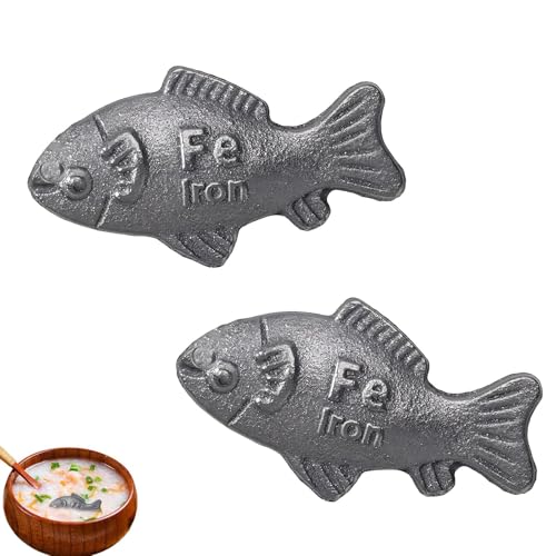 2 Pcs Iron Fish for Cooking Iron Fish for Iron Deficiency