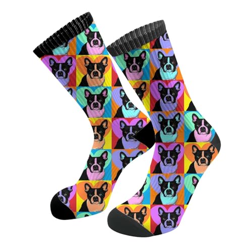 Image of MOLIAN Athletic Crew Cushion Socks Unisex Breathable Mid-Calf Socks for Running Workout