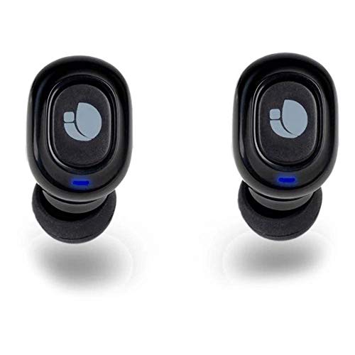 NGS ARTICA Lodge- Auriculares Intrauditivos Compatibles con Bluetooth 5.0, Tecnología True Wireless, Batería de 45 mAH, con Base de Carga de 300 mAH, Color Negro