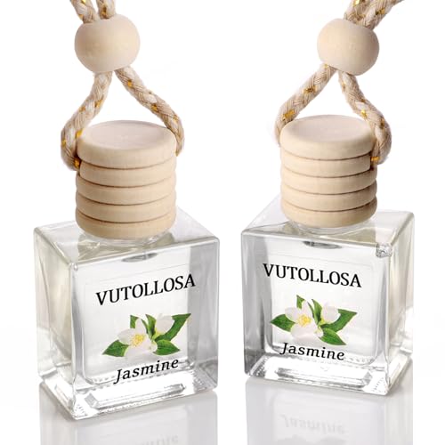 Image of 2-Pack Car Air Fresheners, Car Deodorizer, Jasmine Scented Air Freshener Long Lasting Hanging Car Air Freshener for Men and Women, Car Scent Diffuser by VUTOLLOSA