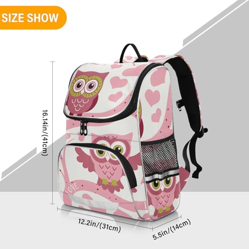 Owls School Backpack For Girls Boys Elementary Bookbag With Reflective Strips3