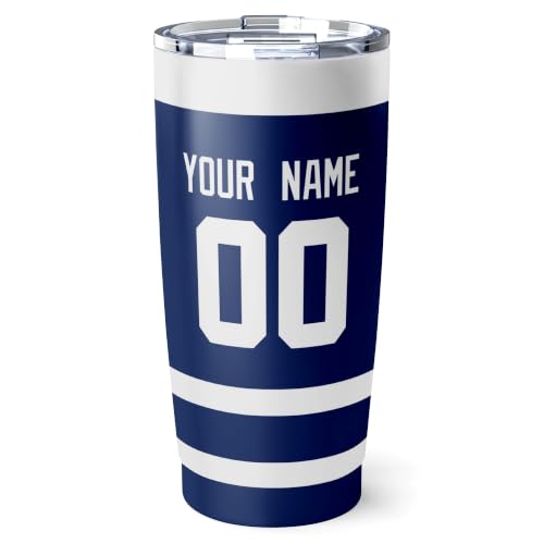 Image of ANTKING Toronto Tumbler 20oz Custom Name Number Travel Mug Gifts | Stainless Steel Insulated Coffee Cup for Men Women