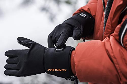 Alpenheat Beheizter Unterziehhandschuh, Schwarz, L, AG1