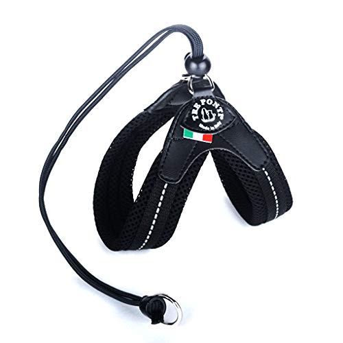 Tre Ponti Easy Fit Soft Mesh mit Kordelzug, Größen, Farbe: Schwarz, Größe 1,5/27-37 cm bis 4 kg