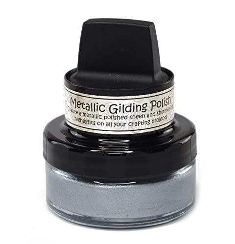 Cosmic Shimmer - Esmalte dorado metálico - Plata pura Cover