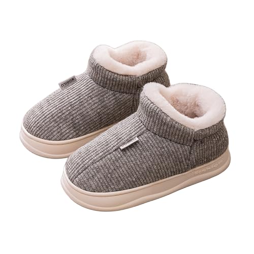 Chausson hiver pour femmes en taille 37-38 avec semelle épaisse et talon fermé