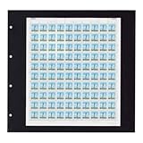  Leuchtturm Pochettes Plastiques Maximum, pour Vieilles Cartes Postales, Format à l\'italienne,Noir