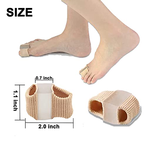Whycalon 12 Packs Gel Toe Separators for Overlapping Toes, Toe Spacers for Bunions Bunion Corrector for Women and Men, 2 Loops Bunion Corrector for First Two Toes