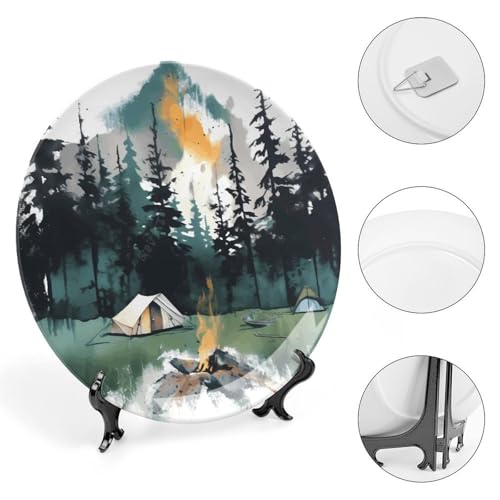 Plato Decorativo de Porcelana 7 pulgadas Wilderness Nature miniatura 4