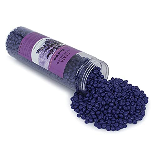 Image of CEMA Professional White Chocolate Bead Wax, 400g, High Flexibility, Stripless (400 Grams, Lavender Wax)