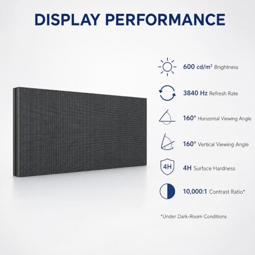 Image of P1.53 COB Indoor LED Display Module, 20 Pack 320 x 160mm Flip-Chip LED Screen Panels, 208 x 104 Pixels, 3840Hz, Front Service LED Video Wall Modules for Command Rooms, Meeting Spaces