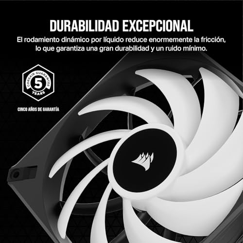 Corsair iCUE AF140 RGB Elite de 140 mm Kit de Dos Ventiladores PWM - Ocho LED RGB por Ventilador - Tecnología AirGuide - Controlador iCUE Lighting Node Core Incluido - Negro - imagen 6