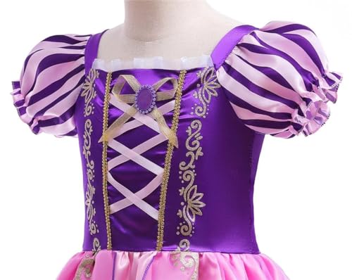 Vestido Princesa para Niñas Bebés 12-24 Meses Morado miniatura 4