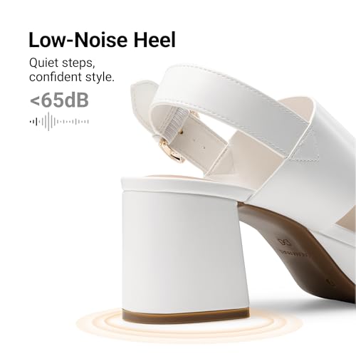 Image of DREAM PAIRS Women's Comfort Chunky Heel Sandals - Platform Block Heels with Adjustable Buckle, Stylish & Comfortable for Daily Wear, Work, & Party Events