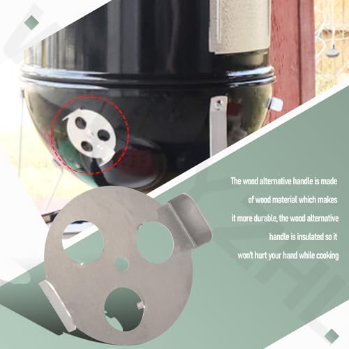 Kit Damper 3-Pack y Mango de Madera Compatible Weber miniatura 7
