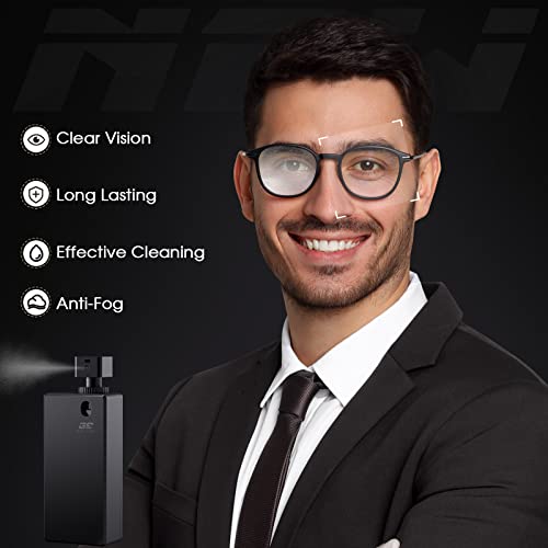 𝟮𝟬𝟮𝟯 𝙉𝙚𝙬 Eyeglass Cleaner-Lens Cleaner Eyeglasses Cleaning Kit|Anti-Fog Lens Cleaner Spray + Microfiber Cleaning Cloth For Glasses + Recyclable Len Clamp Cleaner + Soft Brush|Clean All Lenses #TOP4