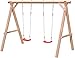 Produktbild Schaukelgestell Holz Lärche Typ 1.2 Doppelschaukel für Kinder aus Lärchenholz, TÜV-geprüft
