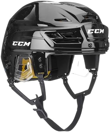 CCM Tacks 210 Hockey Helmet (Black, Medium)
