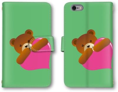 Amazon Co Jp ノーブランド品 Iphone5s スマホケース 手帳型 クマ ベアー グリーン 緑色 ハート かわいい おしゃれ 携帯カバー アイフォン5s ケース 家電 カメラ