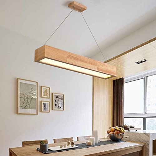 Suspension rectangulaire en bois pour éliminer l'éblouissement avec une lumière LED douce - 7