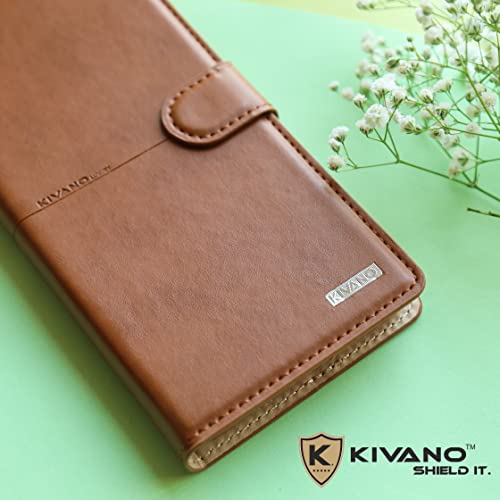 KIVANO-Professional-Series-Wallet-Case-for-Xiaomi-Redmi-Note-11-Luxurious-Design-Handcrafted-Unique-Premium-PU-Leather-Flip-Cover-Card-Slots-Kickstand-Magnetic-Closure-Black