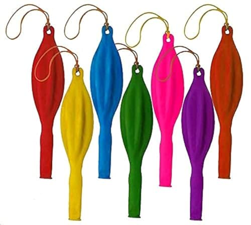 Islmlisa Fun-Filled Balloons Neon Punch Balls with Rubber Band Handle(12Piece 18