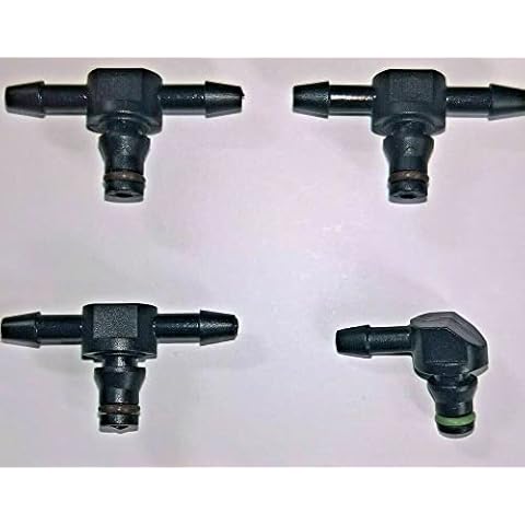 4 x Common Rail Diesel Injector Leak Off Pipe return Connectors Bosch 110 Cover