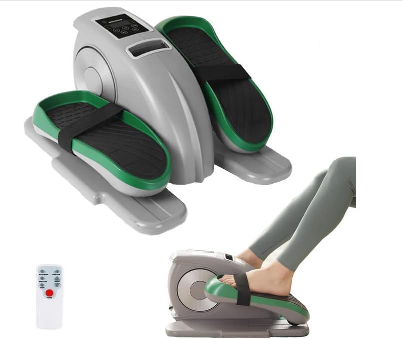 Kafka Under Desk Elliptical Machine Electric Foot Pedal Fitness Trainer Compact Mini Cycle Exercise Non-Slip Desk Bike Pedal Exerciser with Adjustable Speed Remote & LCD Monitor for Home Office Gym 2026