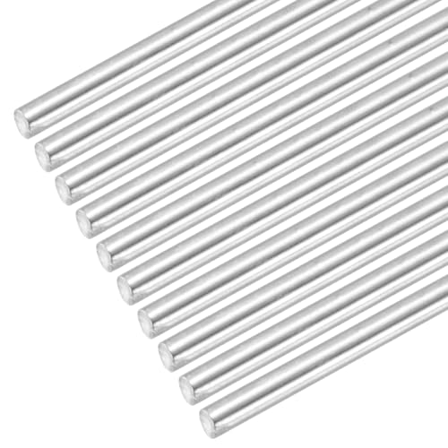 Tige ronde acier inoxydable 304 8mm x 400mm pour modélisme 10pcs