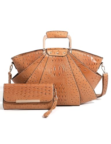 Image of Bag Woman Large Capacity Leather Purse Fashion Designer Metal Top Handle Handbags Women Crossbody Large Bags for Women Tote