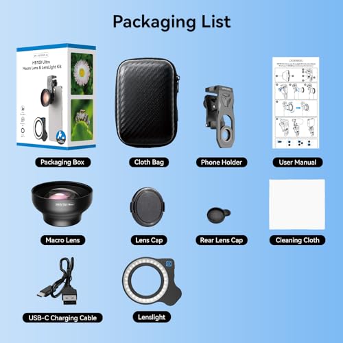 Evil Eye HB100U Macro Lens with Ring Light