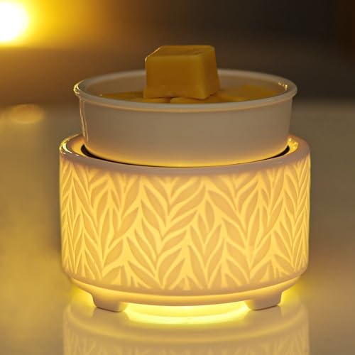 EQUSUPRO Wax Melt Warmer for Scented Wax Melts 3-in-1 Electric Ceramic...