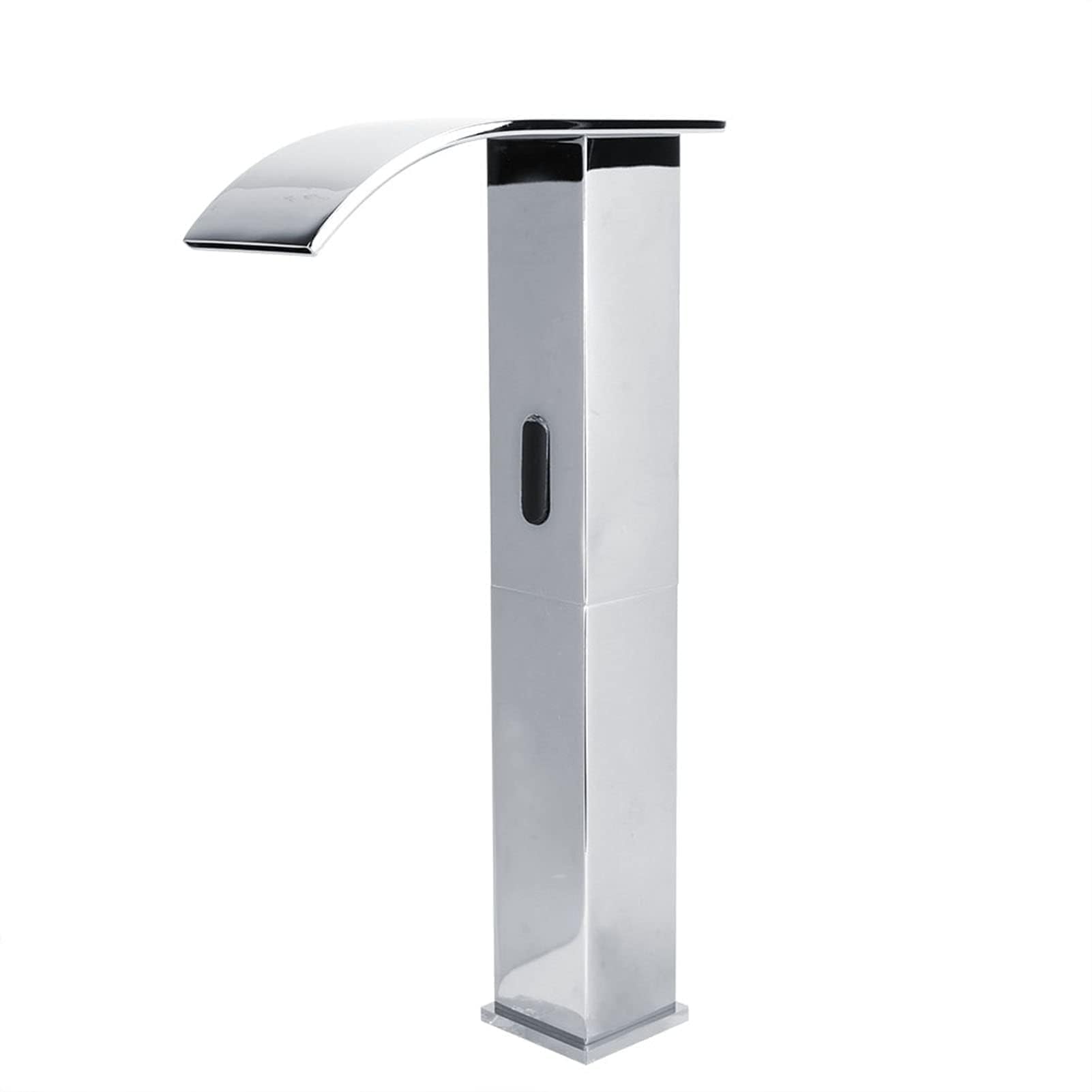 Grifo automático sensor infrarrojos para baño fregadero cascada G1/2, encendido/apagado automático sin contacto, ahorro de agua, rango detección 15-2 cm, suitable for instalación en cocina, baño, hos
