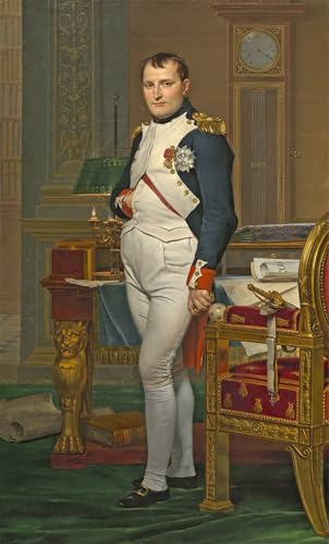 Impression sur toile Napoléon de Jacques Louis David | Affiche décorative art historique 60x90