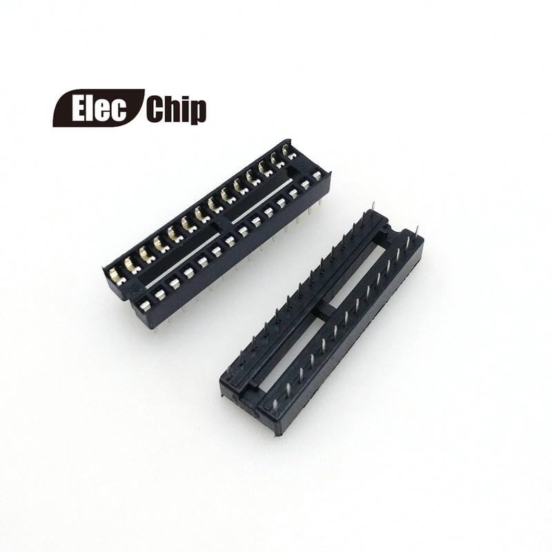 Wiring Connecting Terminals - 20PCS IC Socket Wide 28pin DIP Sockets Adaptor Solder Type Black